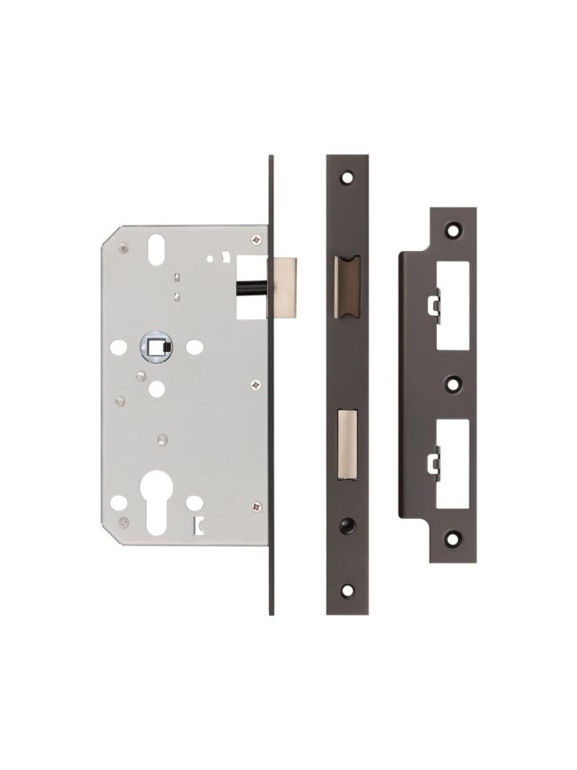72mm Dark Bronze Din Euro Sashlock 60mm Backset - By Frelan Hardware - JL-DS60DB