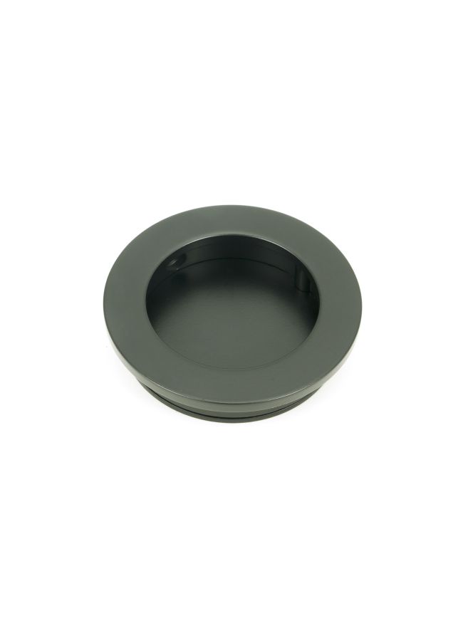Matt Black 60mm Plain Round Pull