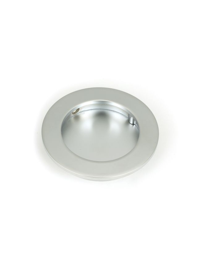 Satin Chrome 75mm Plain Round Pull