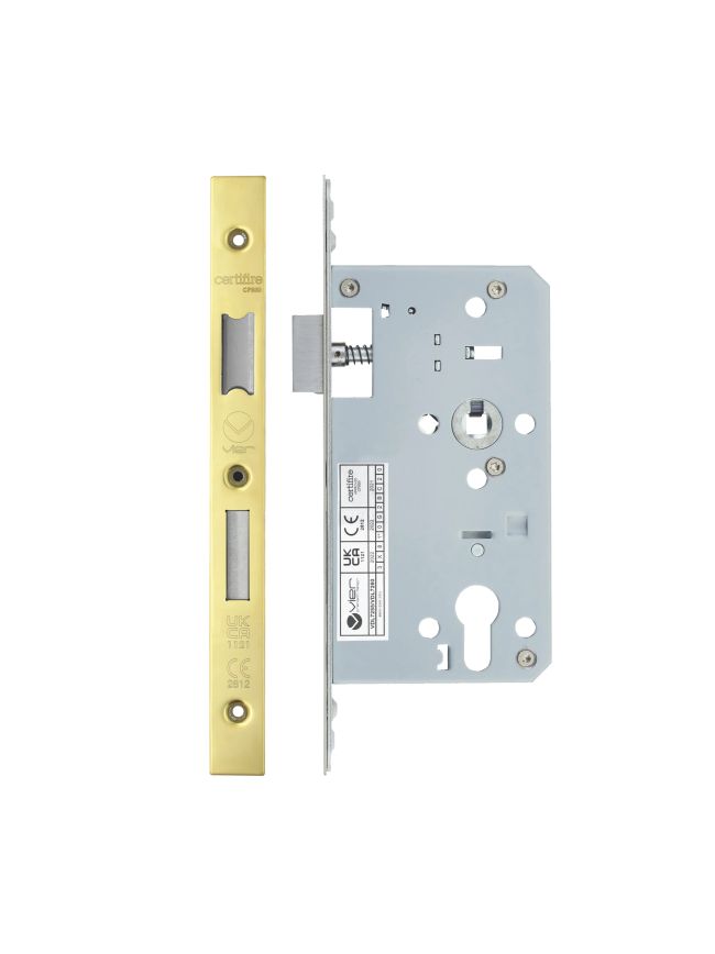 Zoo Hardware 2 Piece - DIN euro sashlock - 72mm c/c - backset 60mm - Gold