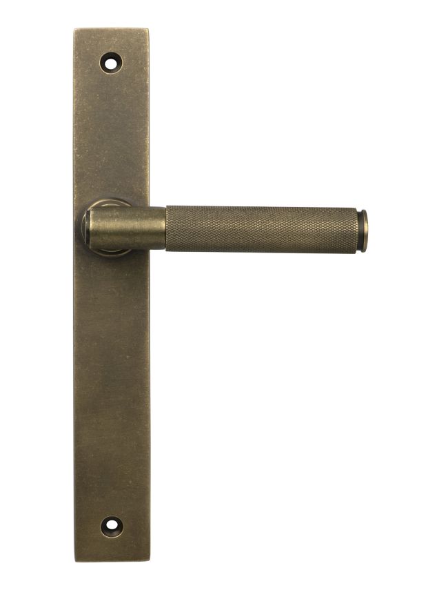Burnished Brass Brompton Slimline Lever Espag. Latch Set
