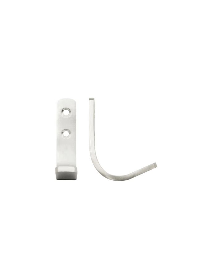 Zoo Hardware Single Coat Hook - Heavy Duty - Satin Stainless