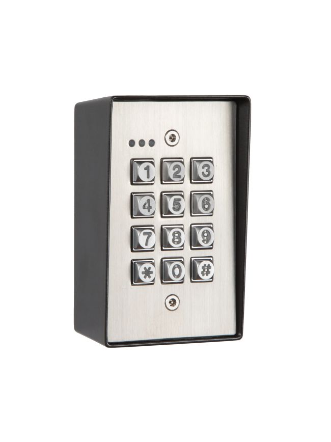 Zoo Hardware Internal/Extenal Heavy Duty Stainless Steel Access Keypad with Latching Feature