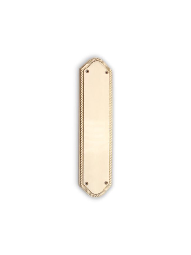 Georgian Half Round  Finger Plate 300mm Satin Brass