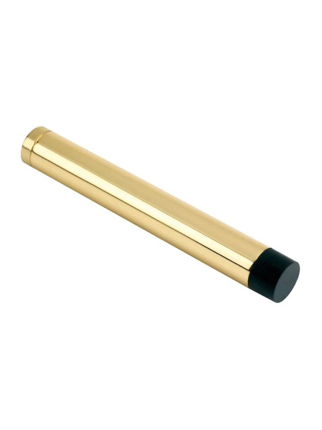 Zoo Hardware Door Stop - Cylinder without Rose 105mm - Polished Brass