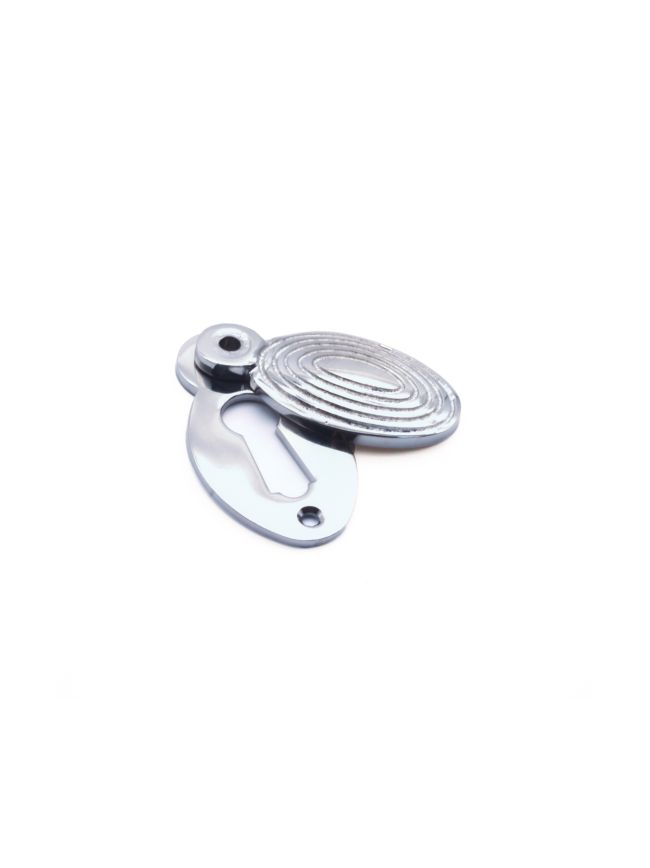 Oval Beehive Escutcheon Polished Chrome