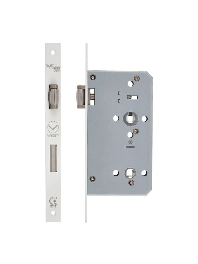 Zoo Hardware Din lift to lock - 72mm c/c - backset 60mm - Powder Coat White