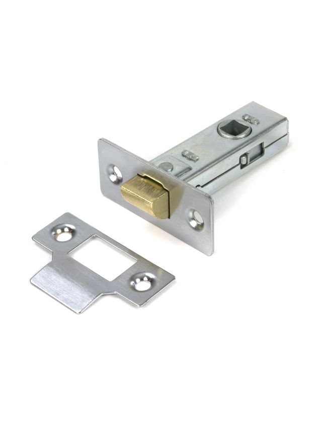 Satin Chrome 2½" Tubular Mortice Latch