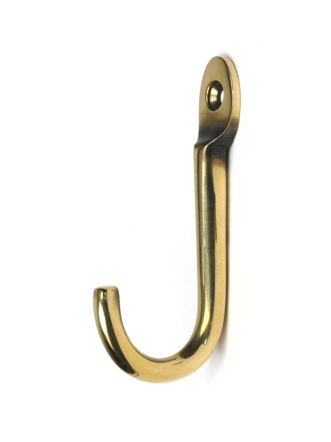Aged Brass Traditional Coat Hook