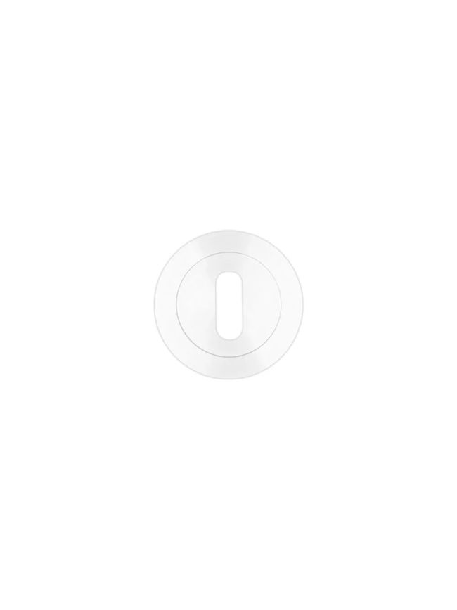 Zoo Hardware Standard profile round escutcheon - White
