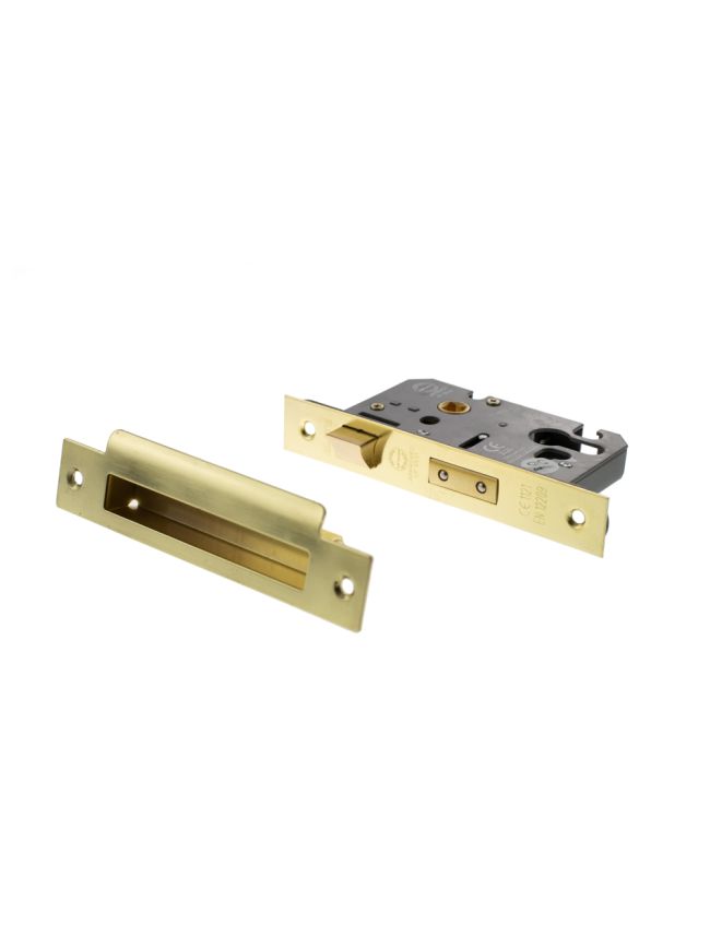 Atlantic Euro Sashlock [CE] 3" - Polished Brass