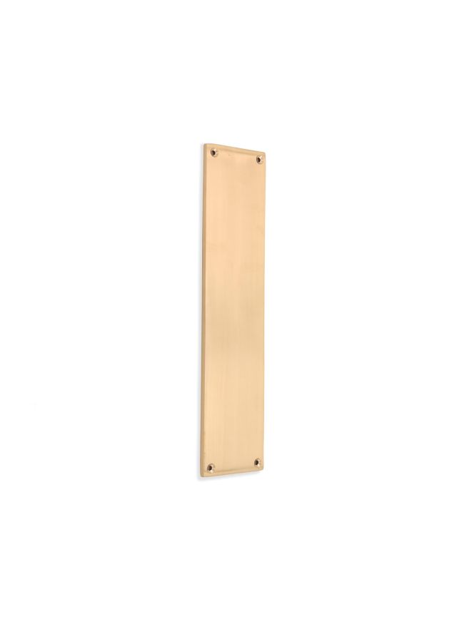 Victorian Finger Plate 300mm Satin Brass