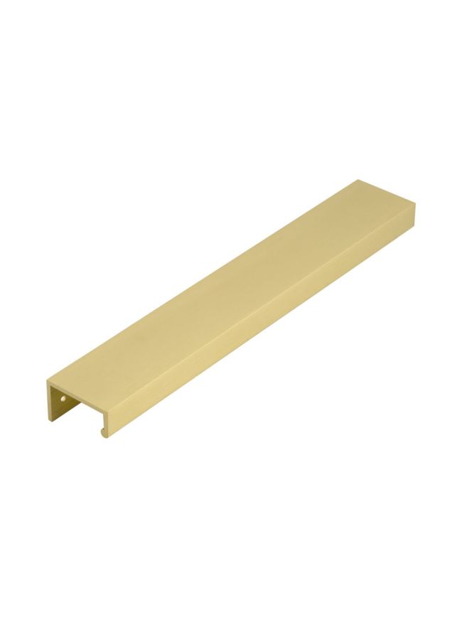 Burlington 300mm Satin Brass Angled Edge Pull - By Frelan Hardware - BUR912SB