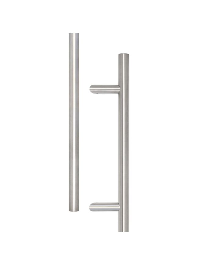 Stainless Steel Cranked Pull Handles 1800x32mm Satin Stainless Steel - By Frelan Hardware - JSS519C