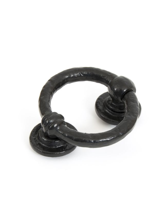 Black 4" Ring Door Knocker