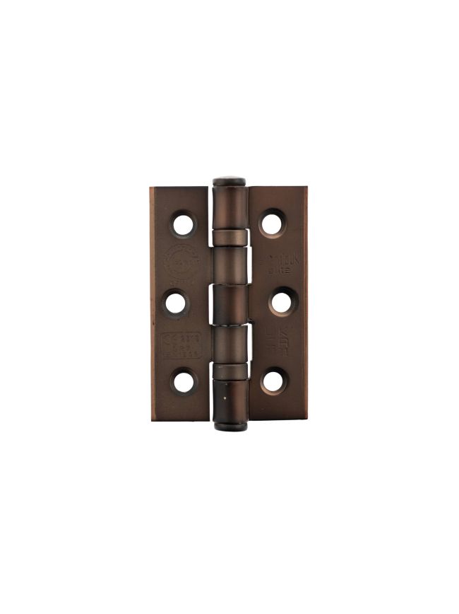 Atlantic CE Fire Rated Grade 7 Ball Bearing Hinges 3" x 2" x 2mm - Antique Copper (Pair)