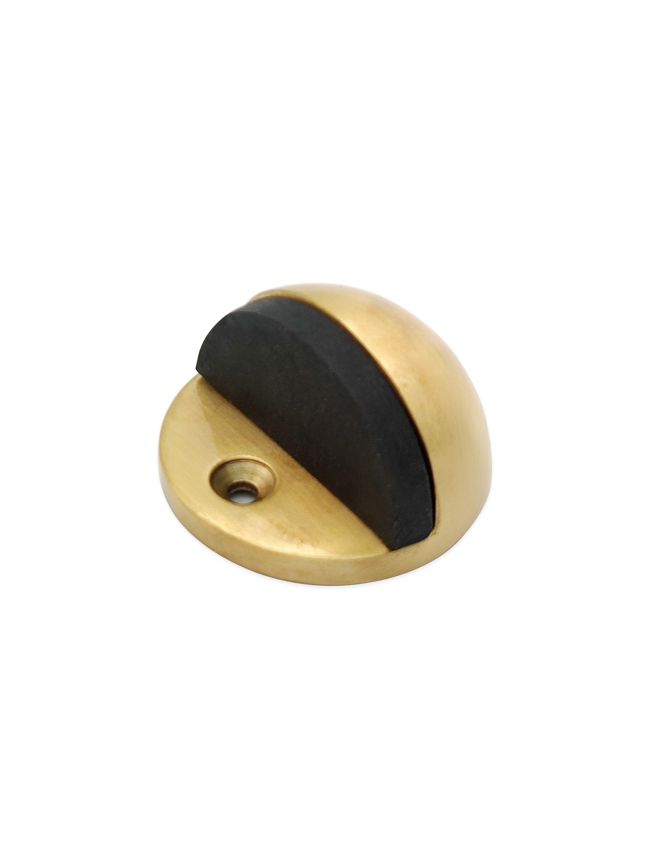 Half Moon Door Stopper Satin Brass