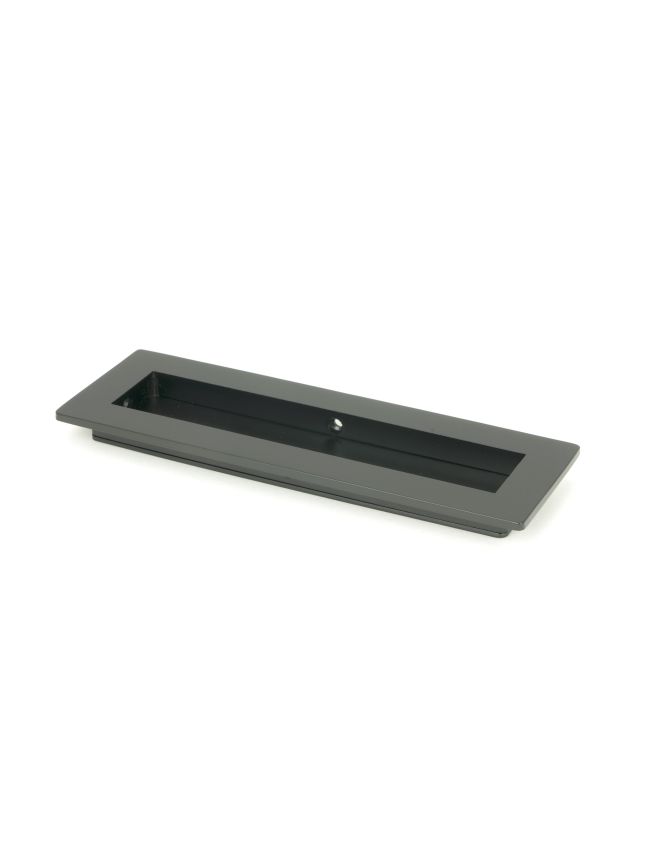 Matt Black 175mm Plain Rectangular Pull