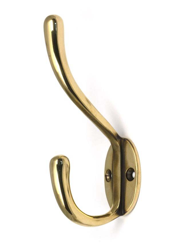Aged Brass Newbury Hat & Coat Hook