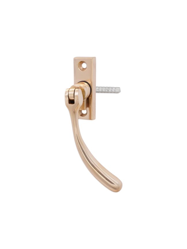 Peardrop Espag Locking Fastener (RH) Polished Brass