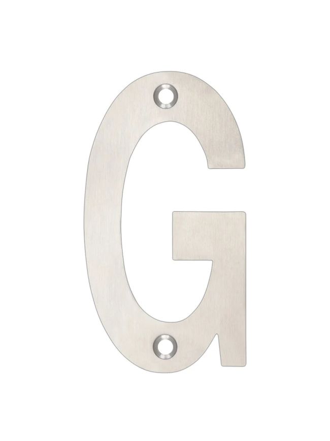 Zoo Hardware Letter - G - 75mm - Satin Stainless
