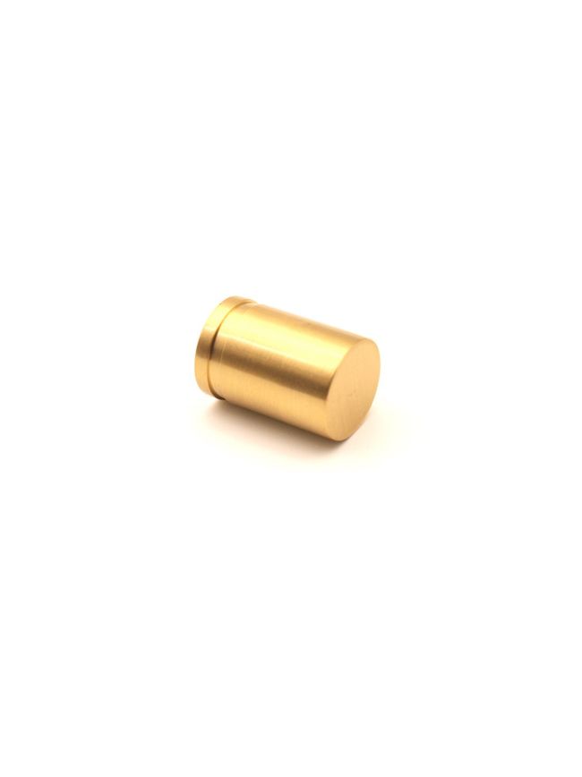 Cylinder Cupboard Pull Satin Brass