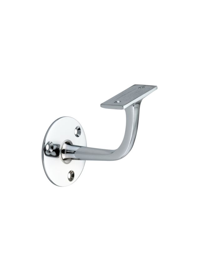 Brass Handrail Bracket Polished Chrome