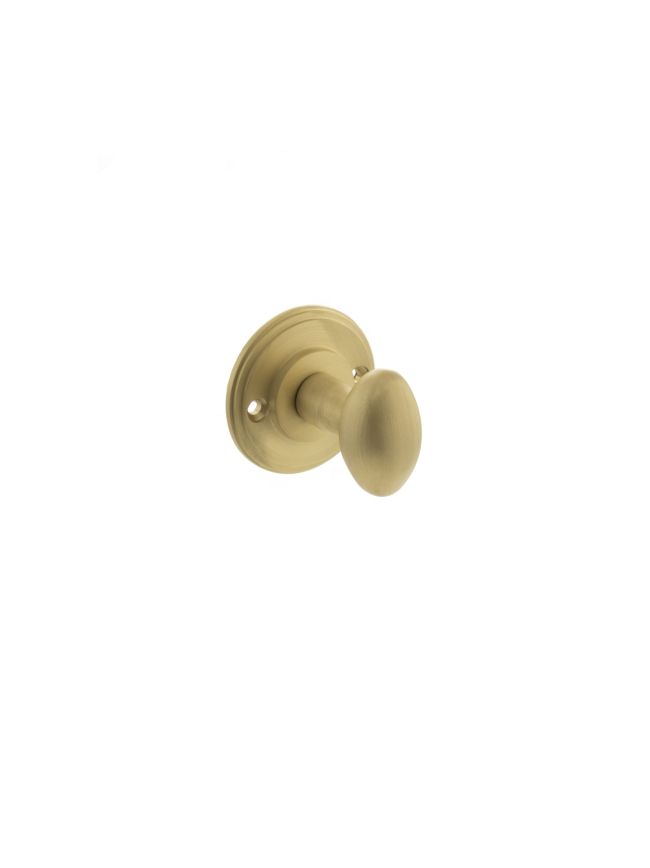 Millhouse Brass Solid Brass Oval WC Turn and Release - Satin Brass