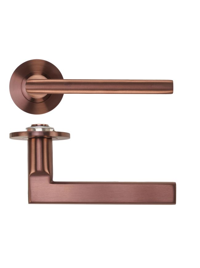 Zoo Hardware Varese Lever on 4mm Round Slim Sprung Rose - PVD Bronze