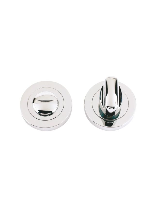 Zoo Hardware Turn & release on round rose - Polished Nickel