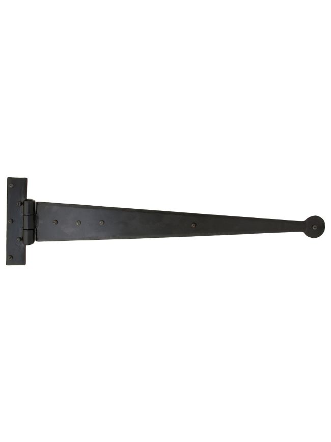 Black 18" Penny End T Hinge (pair)
