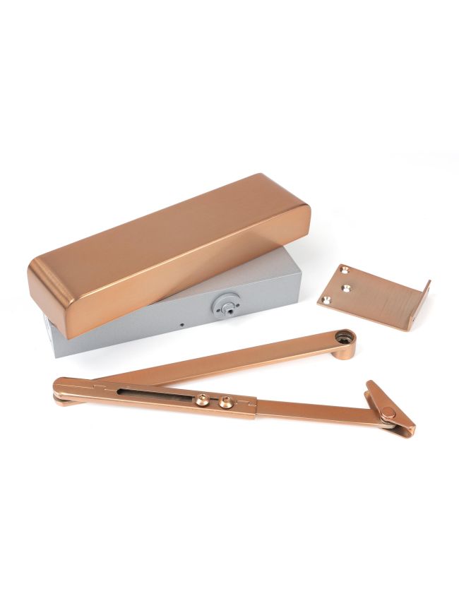 Polished Bronze Size 2-5 Door Closer & Cover