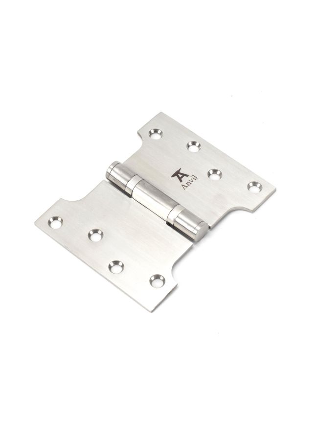 Satin SS (304) 4" x 3" x 5" Parliament Hinge (pair)