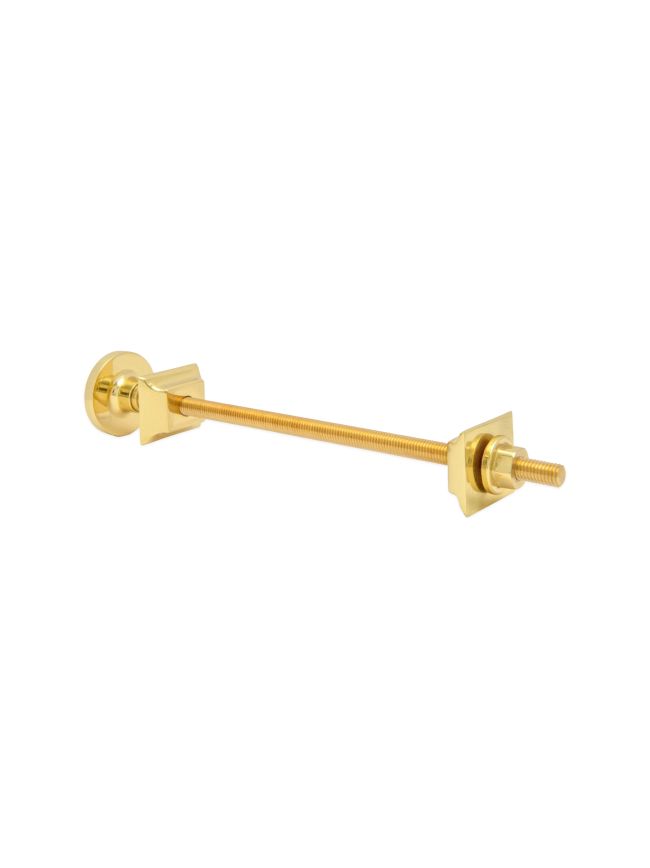 Cast Iron Radiator Brass Wall Stay Bracket Polished Brass