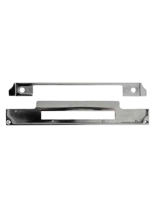 Atlantic DIN Rebate Kit for Fixed Plate Euro Profile, Bathroom Lock, Latch, Euro Deadlock - Polished Stainless Steel