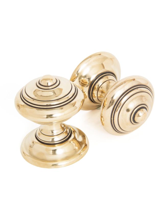 Aged Brass Elmore Concealed Mortice Knob Set