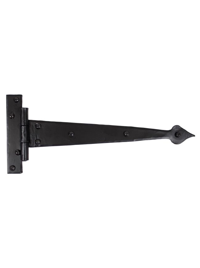 Black 12" Arrow Head T Hinge (pair)