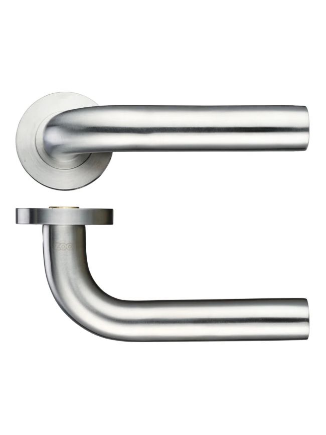 Zoo Hardware 22mm Radius Lever - Screw On Rose - Stainless Steel