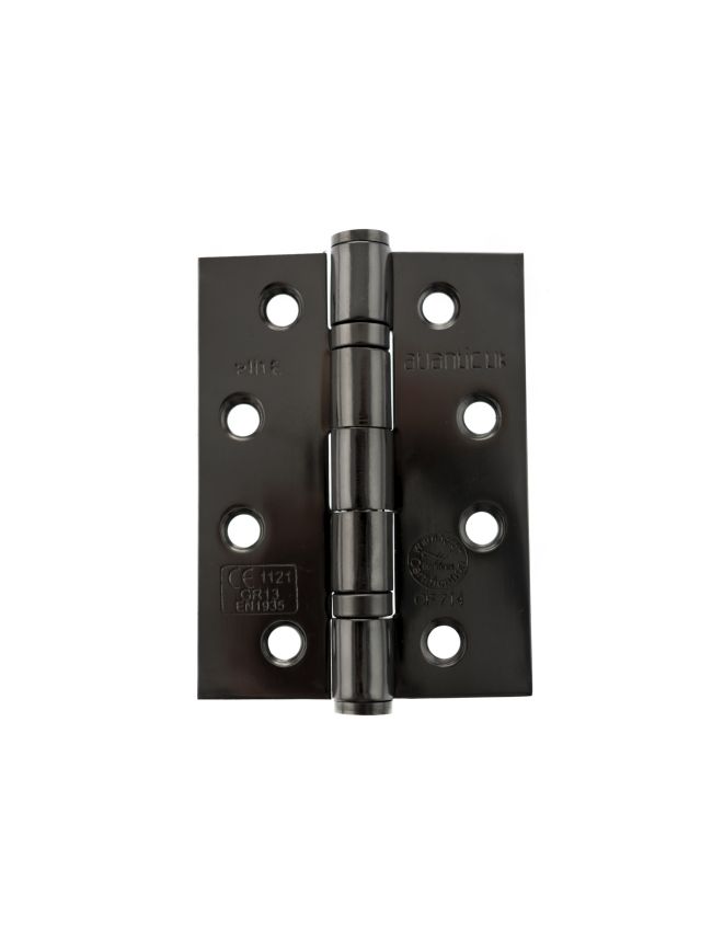 Atlantic Ball Bearing Hinges Grade 13 Fire Rated 4" x 3" x 3mm - Black Nickel (Pair)