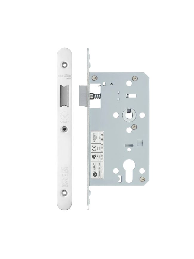 Zoo Hardware 2 Piece - DIN latch - backset 60mm - radius - Stainless Steel