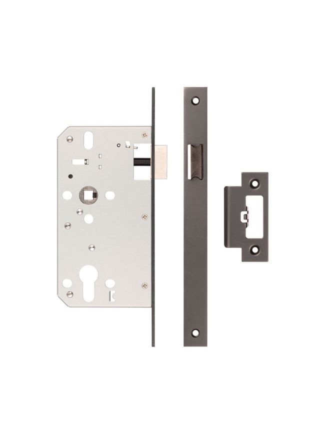 72mm Dark Bronze Din Euro Latch 60mm Backset - By Frelan Hardware - JL-DL60DB