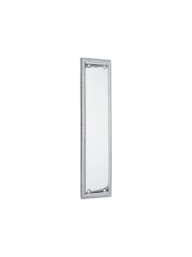 Georgian Finger Plate 300mm Polished Chrome