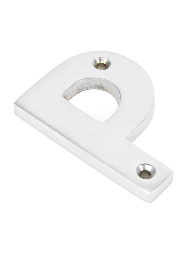 Satin Chrome Letter P