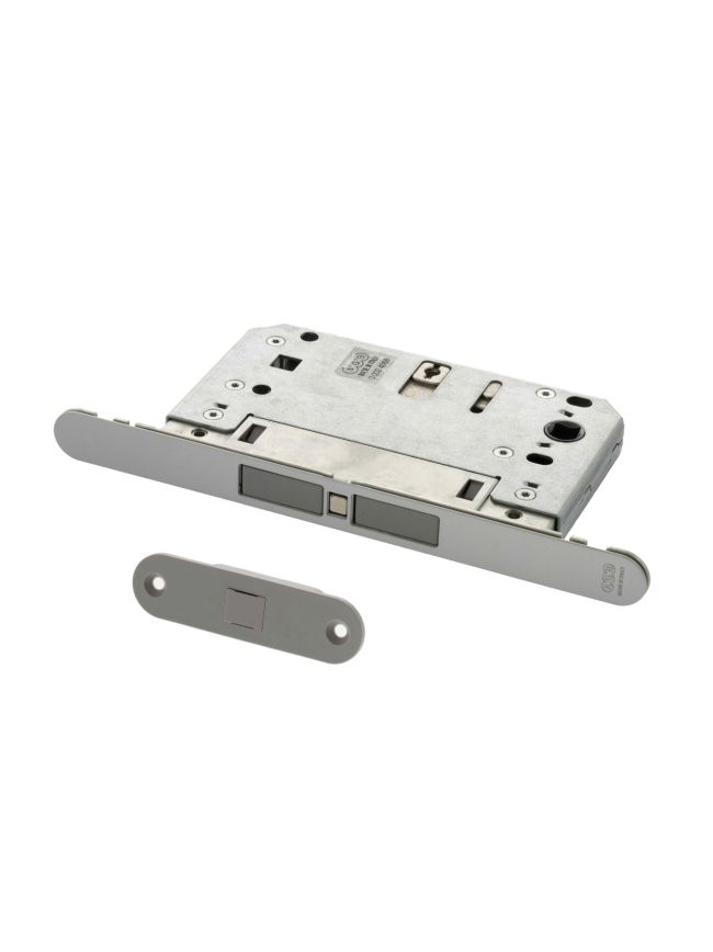 AGB Touch Magnetic Door Catch Bathroom Lock - Satin Chrome