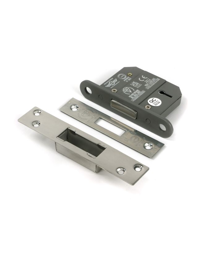 Polished SS 2½" 5 Lever BS Dead Lock