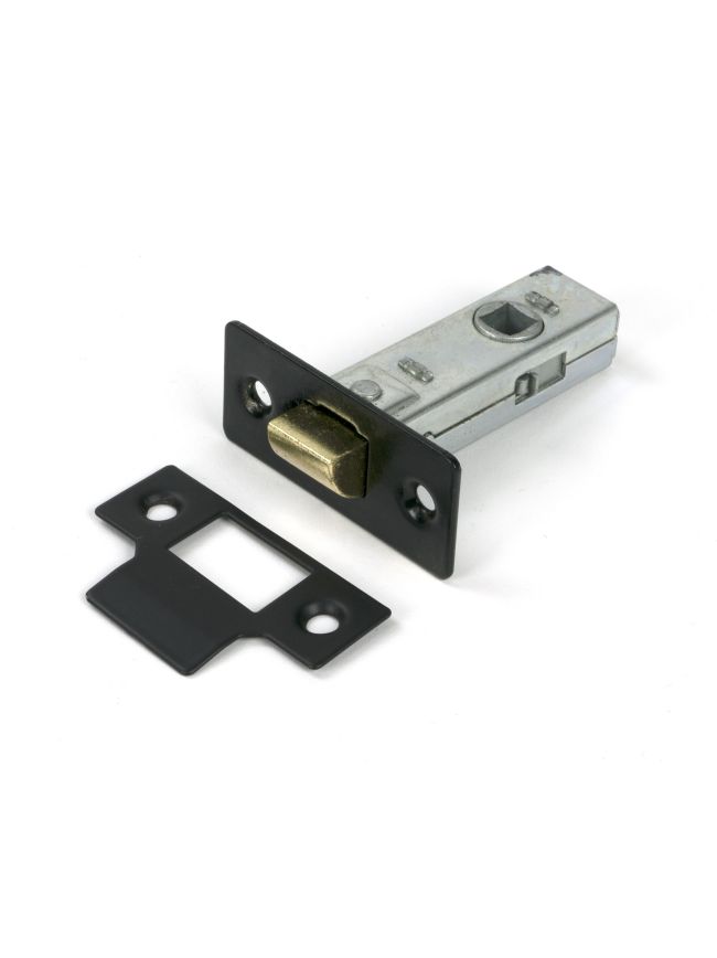 Black 2½" Tubular Mortice Latch