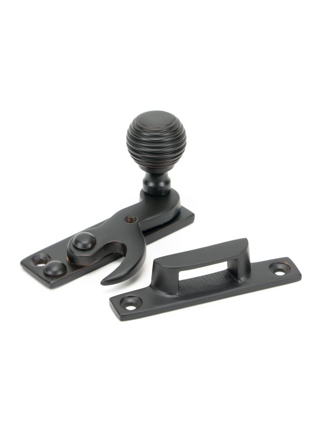 Aged Bronze Beehive Sash Hook Fastener