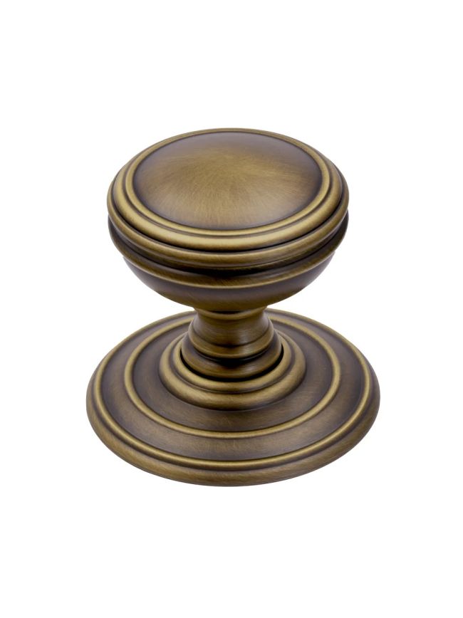 Zoo Hardware Mortice Knob - Concealed Fix - Antique Brass