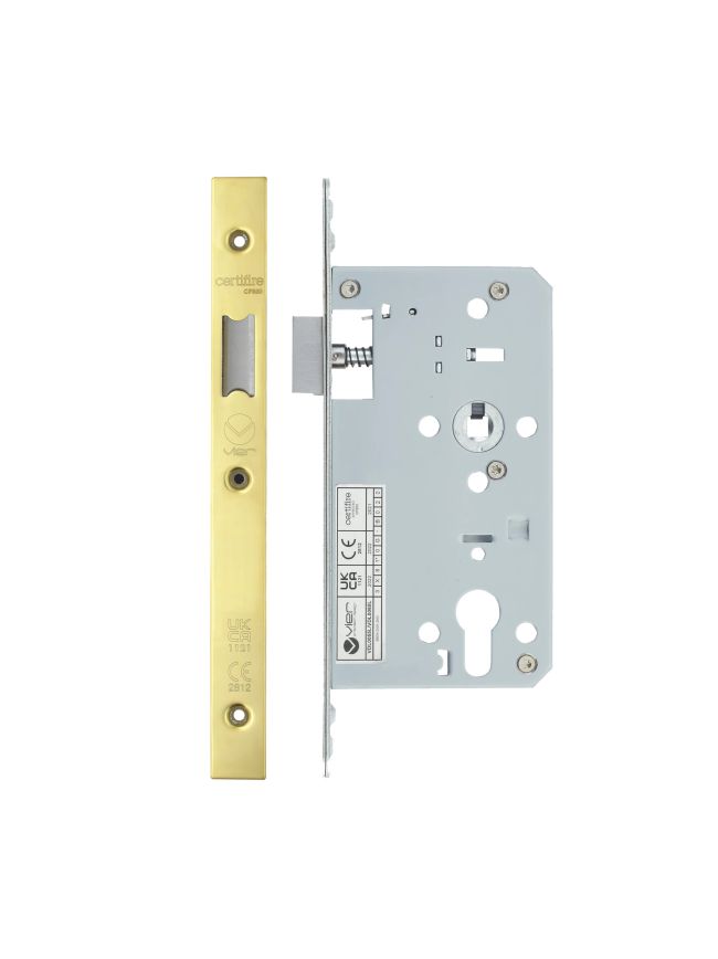 Zoo Hardware 2 Piece - DIN latch - backset 60mm - Gold