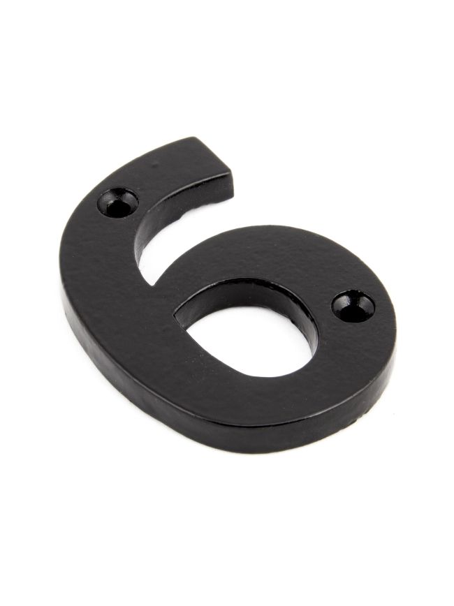 Black Numeral 6